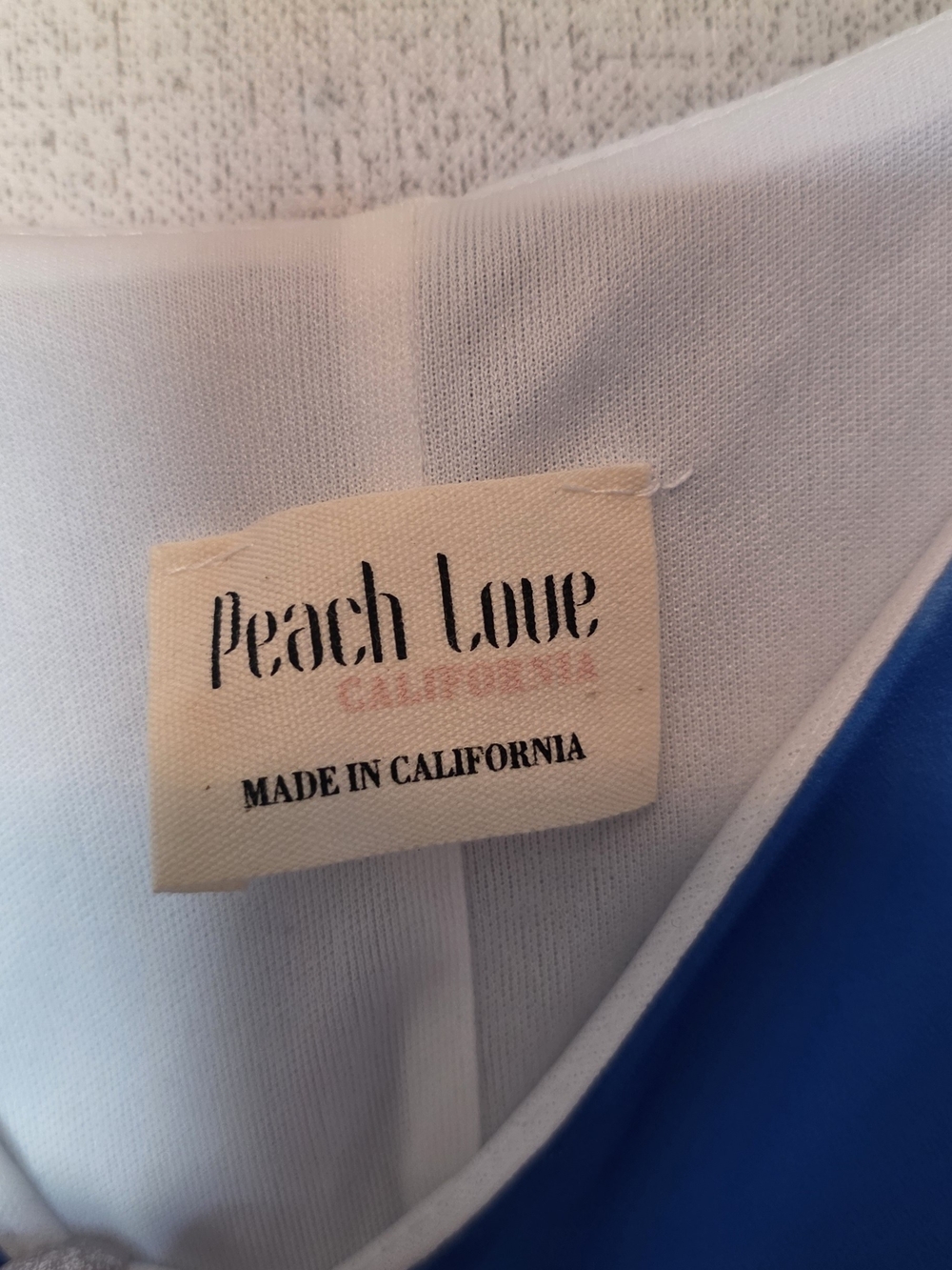 Peach Love California Red and Blue Tie-Dye Slip Dress - Picture 5 of 6